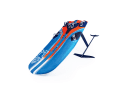 XXL package: almost one metre wide, 2.20 metres long, 196 litres volume; plus a 95-centimetre foil mast and a fuselage of 1.15 metres.
