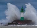 Volle Breitseite – auch in Sassnitz auf Rügen wütete der Sturm.