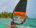Some models, such as the RRD Fire, have the direct and taut feel of fast racing sails. However, the weight when (water) starting and jibing is significantly lower.