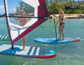 All-round SUPs between ten and eleven feet offer the best combination of manoeuvrability and reasonable directional stability when paddling.