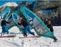 360-degree rotations - like those of a flaka - are very easy to recreate on the short, manoeuvrable snowboard. Nick practises his manoeuvres.