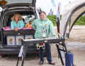 The Travel Tiger team was also at the surf festival and showed off the kitchen and sleeping module