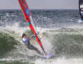 The rather unusual conditions for Sylt - light sideshore wind and clear waves - suited Maria very well.
