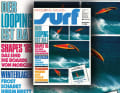 The sequence of one of the first loops makes it onto the surf cover. Peter Boyd jumped, Steve Wilkings captured the historic moment with the "motor camera" - whatever that was.