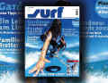 A "duet on the board" adorns the surf cover in July 2001, photographed by Jerome Houyvet.
