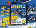 Three Maui kings on the cover: Mark Angulo (tall), Marcilio Browne and Levi Siver, all photographed by Jimmy Hepp.