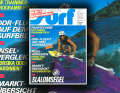 Titel-Held Jeff Caspar fuhr schon damals nur mit Helm - fürs surf-Cover an der Gorge fotografiert von Sun Star.