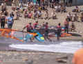 Great atmosphere on the beach after the final.