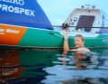 During a test cruise in the Baltic Sea, he tested all the systems - including the weekly cleaning of the underwater hull
