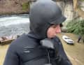 Tightly sealed bulkheads and good gloves, then even four degrees of water loses its terror.