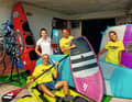 You can hire the latest equipment at the Mainpeak Wingsurfing School