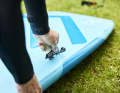 The small side fins act as a drift inhibitor when used as a children's board