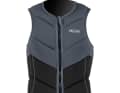 With the "full padded" impact protection waistcoat, the padding extends all the way down