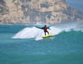 For turns in breaking waves, more compact low-aspect wings have an advantage, says Malte