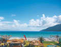 Vasiliki is framed by mountains on three sides