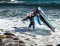Make sure that the wing is also on the leeward side when exiting