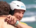 Freestyle-Pionier Balz Müller aus der Schweiz genießt jede Sekunde des Events.