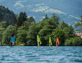 In the mornings there is usually a light northerly wind, ideal for beginners and intermediates