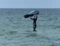 2. position yourself on a small wave slope
