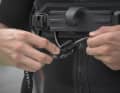 Die festen Teile wie der Haken stammen aus dem 3D-Drucker
