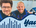 Fabian Boerger (links) und Ole Puls (rechts) vor ihrer "Slimöv". Eigentlich wollten sie beim Vegvisr Race antreten.