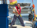 Beccard during his Atlantic crossing aboard the “Dilly-Dally”. Since his return, he has become a keen sailor and is starting 
an apprenticeship as a boatbuilder. The journey changed his life, says the adventurer, looking back on his three years at sea.