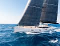 Power house: The owner of this CNB 66 opted for an optional bowsprit, on which the gennaker is set and which provides a sporty look. With a genoa and mainsail, 215 square metres of DFi laminate from Incidence Sails make sailing fun
