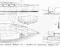 Cover sheet for toilet room and outline of Albert Einstein's dinghy cruiser
