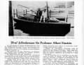 The article about Albert Einstein and his "porpoises" appeared in this issue