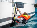 Rescue ladder: If the swim ladder cannot simply be folded down, a separate rescue ladder should be provided