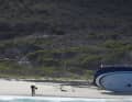 A specialised company freed the "Huntress" from the beach last weekend