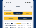 Die DWD-Wettermodelle ICON-D2 und ICON-EU sind Teil der Pro-Version, amtliche Unwetterwarnungen bleiben kostenlos.