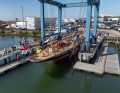 Impressioni su "Shamrock V", Saxon Wharf, Regno Unito