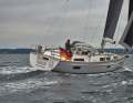 Closed yacht stern, pleasing lines: The Saare 47 has a traditional look