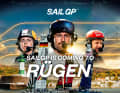 Une affiche publicitaire précoce pour la première allemande de SailGP.