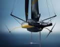 Ferrari Hypersail : une voiture de course radicale équipée de quatre foils.