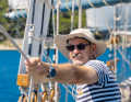 Denis Saganic, one of the local sailors who regularly helps to keep the "Nerezinac" sailing, is also feeling the effects of this