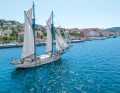 Die „Nerezinac“ vor ihrem Heimathafen auf der in der nördlichen Adria gelegenen Insel Losinj