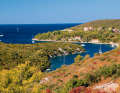 The popular anchorage bay of Sesula on Solta. There will soon be a small marina here