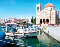 In Aegina there is a Greek Orthodox church close to the water