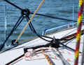 Simple, efficient and inexpensive. Flying rings replace permanently mounted hole points on deck