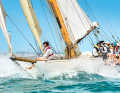 The design by Scotsman Alfred Mylne resembles a twelve-oared boat and was re-rigged so that it could be measured as such. Thanks to constant optimisation, the boat was successful on the track.