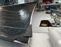 The fabric is processed in a triradial cut