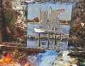 Peinture, pinceaux et toile sont embarqués à bord