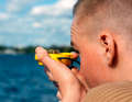 Precise alignment and keeping a bearing compass steady can be a challenge on a swaying boat