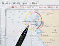 Some sports boat chart sets already contain waypoint recommendations for popular routes. The position can be taken from the code number in the booklet accompanying the chart set