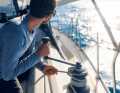 Il genoa spiegato è trimmato e tira "Pepper".