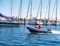 Control trip with the motorboat - everything should also be in order from the water