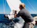 Important after reefing: Tighten the leech line to prevent the sail from flapping aft