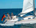 When reefed, yachts run in a more controlled and upright manner